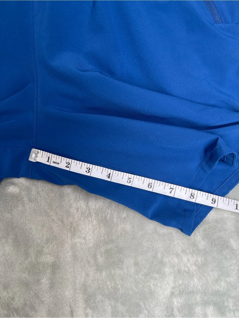 Patagonia Men’s Nine Trails lined Blue Athletic Training Shorts 8” inseam gym M